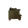Buy Suffolk Olive 3 Seater Sofa in Chenille with Oxford‑Edge Cushions, 3 from Furnituretta