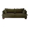 Buy Suffolk Olive 3 Seater Sofa in Chenille with Oxford‑Edge Cushions from Furnituretta