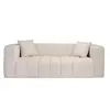Buy Peninsula Oyster 3 Seater Sofa in Textured Pale Neutral Fabric from Furnituretta