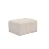 Buy Peninsula Oyster Pouffe in Textured Pale Neutral Fabric from Furnituretta