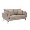 Buy Carter Taupe 2 Seater Sofa in Dark Neutral Textured Fabric from Furnituretta