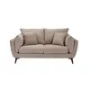Buy Carter Taupe 2 Seater Sofa in Dark Neutral Textured Fabric, 3 from Furnituretta