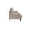 Buy Kent Charcoal Stripe 2 Seater Sofa in Chenille with Brass Front Castors, 4 from Furnituretta