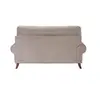 Buy Kent Charcoal Stripe 2 Seater Sofa in Chenille with Brass Front Castors, 5 from Furnituretta