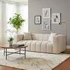 Buy Peninsula Oyster 3 Seater Sofa in Textured Pale Neutral Fabric, 5 from Furnituretta