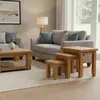 Buy Acorn Solid Oak Nest of Tables, 3 from Furnituretta