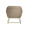Buy Charles Beige Velvet Armchair with Brushed Gold Frame, Colour: Beige, 5 from Furnituretta