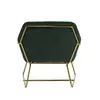 Buy Charles Green Velvet Armchair with Brushed Gold Frame, Colour: Green, 4 from Furnituretta