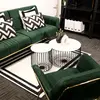 Buy Charles Green Velvet Armchair with Brushed Gold Frame, Colour: Green, 6 from Furnituretta