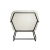 Buy Charles Ivory Boucle Armchair with Matte Black Frame, Colour: Ivory, 5 from Furnituretta