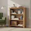 Buy Stirling Solid Oak Bookcase with Two Shelves, 2 from Furnituretta