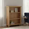 Buy Stirling Solid Oak Bookcase with Two Shelves, 4 from Furnituretta