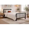 Buy Metro Classic Charcoal Black Single Metal Bed Frame (3ft), Colour: Charcoal Black, Bed Size: Single (3ft), Item Width: 96, 3 from Furnituretta