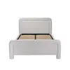 Buy Leonnie White Double Upholstered Bed Frame (4ft6), Colour: White, Bed Size: Double (4ft6), 2 from Furnituretta