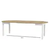 Buy Wigton White & Oak Round Extending Dining Table, Colour: White / Oak, 6 from Furnituretta