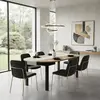 Buy Wigton Black & Oak Round Extending Dining Table, Colour: Black / Oak, 6 from Furnituretta