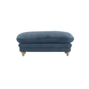 Buy Plumpton Chair in Denim Blue Chenille Weave with Oak Legs, 8 from Furnituretta