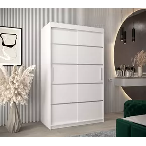 Buy Verona 01 Sliding Door Wardrobe 120cm, Colour: Black, Item Width: 120, 3 from Furnituretta