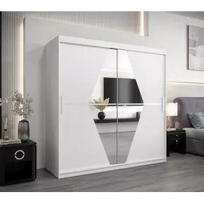 Buy Boliwia Sliding Door Wardrobe 200cm, Colour: Oak Artisan, Item Width: 200, 4 from Furnituretta