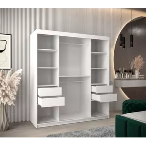 Buy Boliwia Sliding Door Wardrobe 180cm, Colour: Oak Artisan, Item Width: 180, 6 from Furnituretta