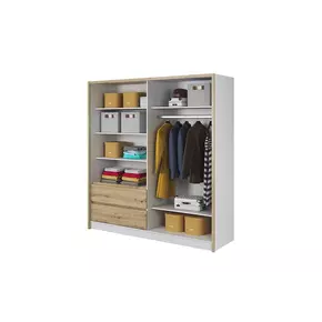 Buy Sara Sliding Door Wardrobe 204cm, Colour: White Matt, Item Width: 200, 2 from Furnituretta