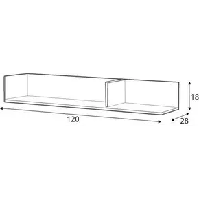 Buy Imola IM-11 Wall Hung Shelf, 5 from Furnituretta