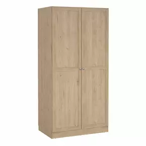 Buy Brande Wardrobe with 2 Frame Doors in Jackson Hickory from Furnituretta