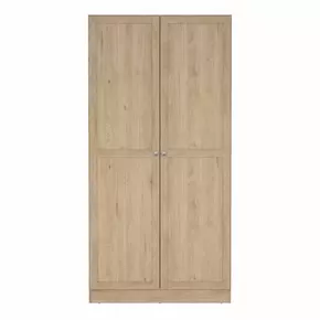 Buy Brande Wardrobe with 2 Frame Doors in Jackson Hickory, 2 from Furnituretta