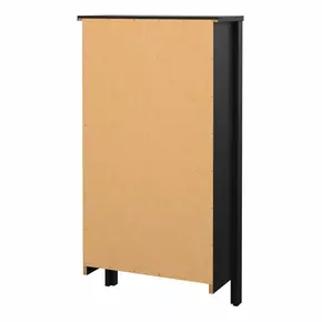 Buy Barcelona Shoe Cabinet 2 Flip Down Doors in Matt Black, 4 from Furnituretta