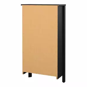 Buy Madrid Shoe Cabinet 2 Flip Down Doors Matt Black, 4 from Furnituretta