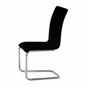 Buy Arizona Dining Chair Chrome & Black, Colour: Black from Furnituretta