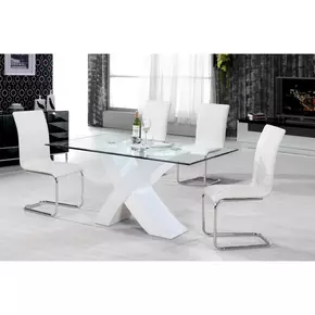 Buy Arizona Dining Chair Chrome & Black, Colour: Black, 2 from Furnituretta