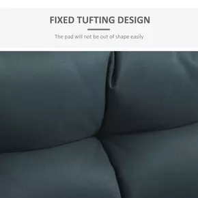 Buy Outsunny 2Pcs Garden Tufted Pallet Cushion Seat Pad 120L x 80W x 12Dcm Back Cushion Patio for Indoor Outdoor Use, Dark Grey, 6 from Furnituretta