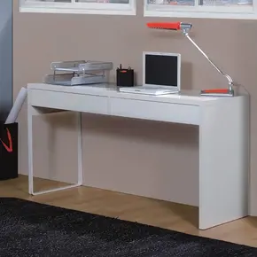 Buy Camden Writing Table Computer Desk with Drawers White, 4 from Furnituretta