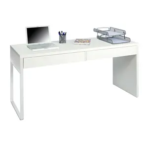 Buy Camden Writing Table Computer Desk with Drawers White, 2 from Furnituretta