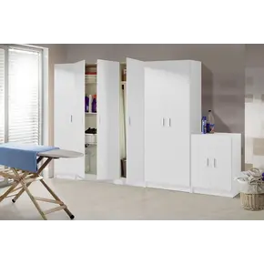 Buy Eva multi-Purpose 3 Doors Wide Storage Cupboard White, 5 from Furnituretta