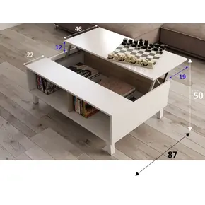 Buy Cannock Coffee Table Oak and White, 4 from Furnituretta