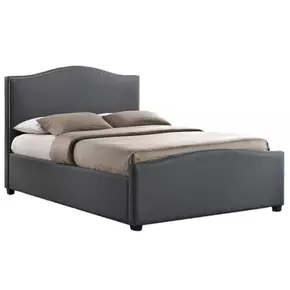 Buy Brunswick Ottoman Storage Double Bed Grey, Colour: Grey, Size: 4ft 6/Double, Item Width: 145 from Furnituretta
