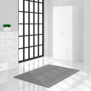 Buy Space Wardrobe 2 Doors 3 Drawers in White 2000, 5 from Furnituretta