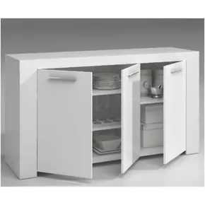 Buy Ramsey Sideboard Cabinet 3 Doors White, 2 from Furnituretta