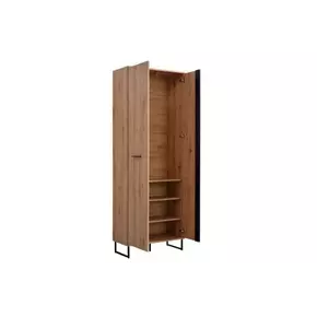 Buy Barry Tall Slim 2 Door Wardrobe Oak Effect, 2 from Furnituretta
