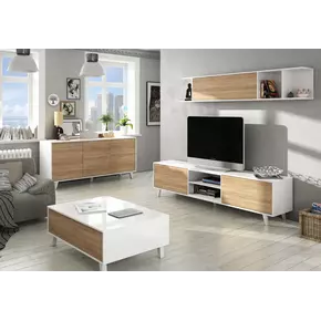 Buy Cannock Coffee Table Oak and White, 5 from Furnituretta