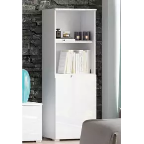 Buy Tenby White Short Narrow Bookcase from Furnituretta