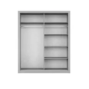 Buy Arti AR-03 Sliding Door Wardrobe White Matt 181cm, Colour: White Matt, Item Width: 181, 6 from Furnituretta