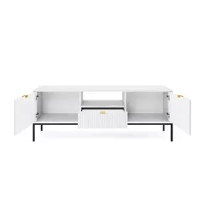 Buy Nova TV Cabinet White Matt 154cm, Colour: White Matt, Item Width: 154, 4 from Furnituretta
