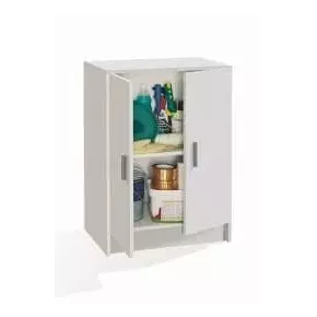 Buy Alford 2 Door White Universal Storage Cupboard, 4 from Furnituretta