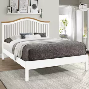 Buy Chester White King Size Bed Frame, Colour: White, Size: 5ft/King , Item Width: 162 from Furnituretta