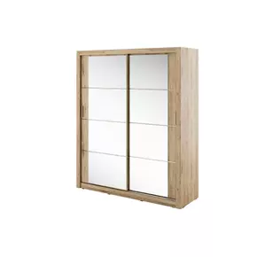 Buy Arti AR-03 Sliding Door Wardrobe Oak Shetland 181cm, Colour: Oak Shetland, Item Width: 181, 2 from Furnituretta