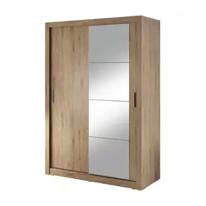 Buy Arti AR-04 Sliding Door Wardrobe Oak Shetland 150cm, Colour: Oak Shetland, Item Width: 150, 5 from Furnituretta
