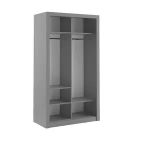 Buy Arti 6 - 2 Sliding Door Wardrobe Grey Matt 120cm, Colour: Grey Matt, Item Width: 120, 4 from Furnituretta